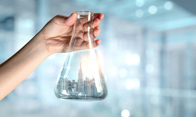 Real estate concept . Mixed media