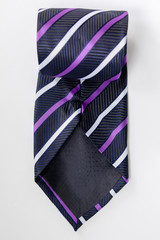 striped tie on a white background