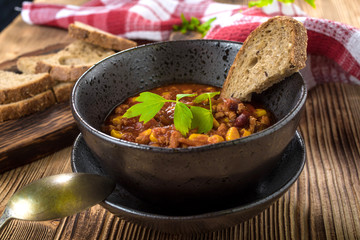 Mexican chili con carne.