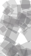 Obraz premium Gray translucent hexagons on white background. Vertical image orientation. 3D illustration