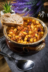 Mexican chili con carne.