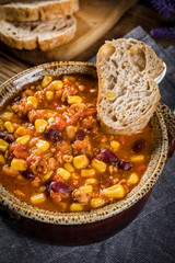Mexican chili con carne.