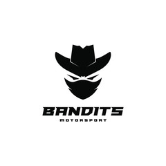 Bandit Face Mask Logo Design Vector Template Inspiration
