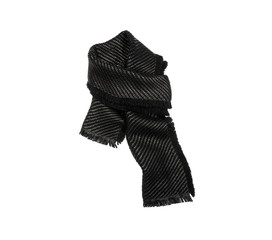 black scarf isolated on white 