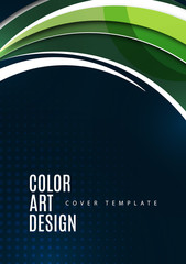 Colorful geometric background. Round smooth elements. Dynamic composition of figures. Modern bright creative design. Vector