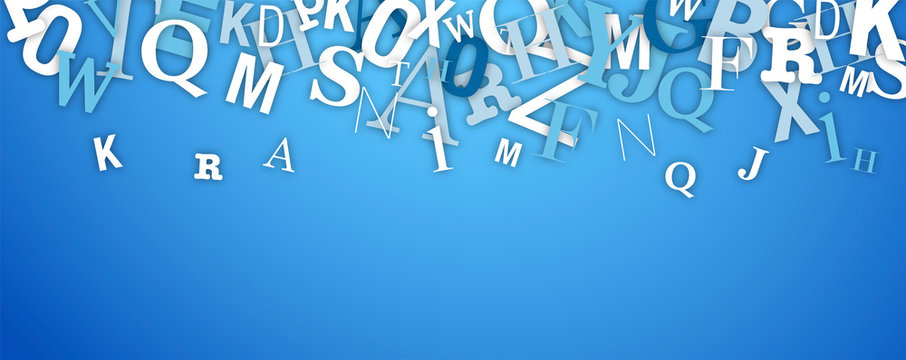 sfondo, lettere, caotiche, disordinate, scrivere