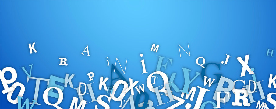 sfondo, lettere, caotiche, disordinate, scrivere