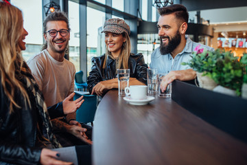 Catching up with friends
