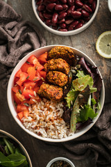 croquettes végétales haricots rouges