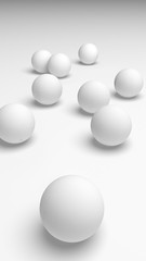 White abstract background. Lowpoly backdrop. Crumpled paper. 3D illustration