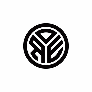 recommend clip art: RE monogram logo with circle outline design template