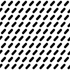 Black-white seamless pattern with diagonal strokes. Abstract geometric background