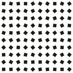 Seamless pattern with small squares. Black White Abstract Geometric Background