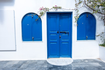 Oia village architecture on the Greek island of Santorini