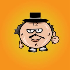 Watch Mascot cartoon