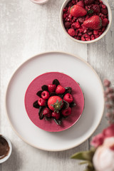 cheesecake fruits rouges fait maison