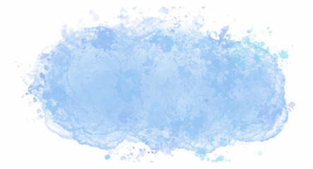 Blue watercolor background for your design, watercolor background concept, vector.