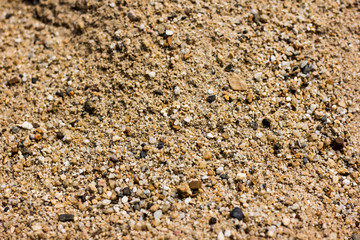 Closeup Brown water sand for background