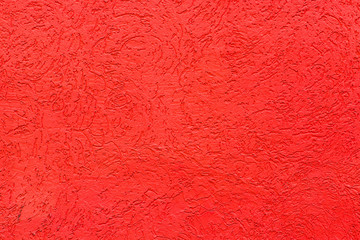 Red cement, abstract wall, background