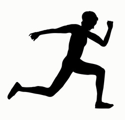 RUNNING MARATHON ATHLETE SYMBOL LOGO