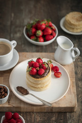 crumpets chocolat fraises fait maison