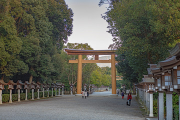 橿原神宮 夕暮れの表参道