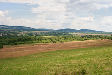Fototapeta na wymiar Landscape of the Świętokrzyskie Mountains