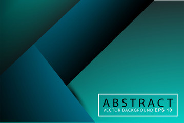 vector background overlap layer on dark space with color green turquoise and blue