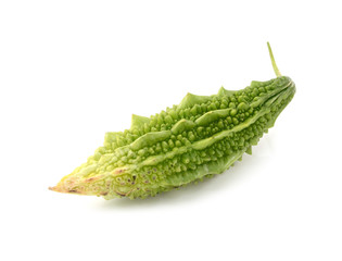 Green bitter melon fruit, harvested when ripe