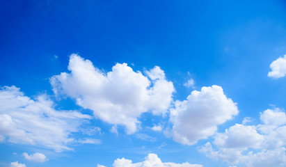 blue sky with cloud in bright morning.