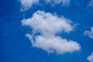 Fototapeta na wymiar blue sky with cloud in bright morning.