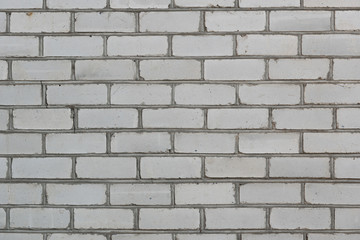 White brick wall texture or background. copy space.