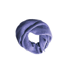 different color of scarf isolated on white