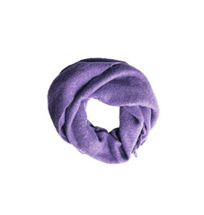 different color of scarf isolated on white