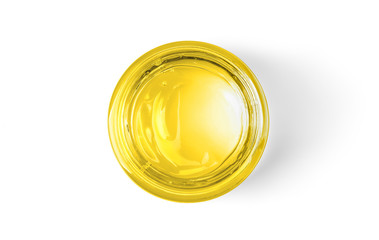 Jar with yellow body cream