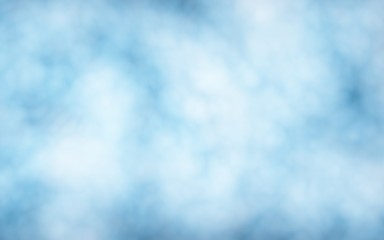 Background of abstract white color smoke isolated on blue color background. The wall of white fog. 3D illustration