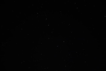 Night sky in black with the Big Dipper asterism and other stars in May Northern Hemisphere