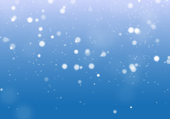 White bokeh light background. Sparkle effect with particles. Magic overlay dust. Glitter blur texture.