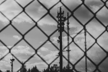 barbed wire fence