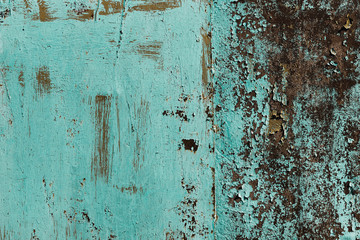Rusty grunge background with green