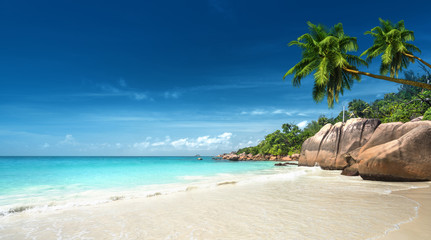 Anse Lazio beach at Praslin island, Seychelles