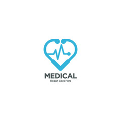 Medical pharmacy logo design template. Healthy Care Vector Logo Template. Medical health care logo design template