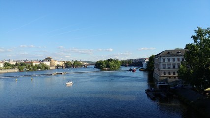 view of the river in the city