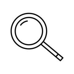 
search magnifier icon on a white background. Simple vector illustration