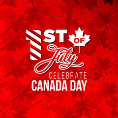 Canada day event vector