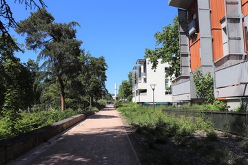 Le parc du vallon, jardin public dans le quartier de la Duchère à Lyon - Ville de Lyon - 9 ème arrondissement - Département du Rhône - France