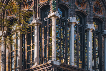 Modernist balcony of Golferichs House