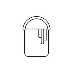 Painting bucket icon. Vector Illustration