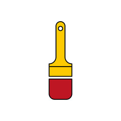 Paintbrush icon. Vector Illustration