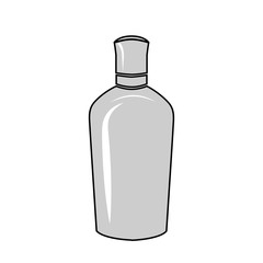 Cosmetics monochrome vector blank bottle